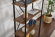 HABITAT ET JARDIN - Bibliothèque en bois "Elysian" - 90 x 33 x 180 cm - NoyerNoir - vignette