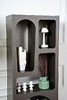 HABITAT ET JARDIN - Bibliothèque en bois "Venüs" - 60 x 32 x 150 cm - Anthracite - vignette