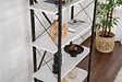 HABITAT ET JARDIN - Bibliothèque en bois "Elysian" - 90 x 33 x 180 cm - BlancNoir - vignette