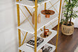 HABITAT ET JARDIN - Bibliothèque en bois "Elysian" - 90 x 33 x 180 cm - Or blanc - vignette