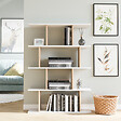HABITAT ET JARDIN - Bibliothèque en bois "Harmon" - 90 x 25 x 127 cm - Blanc - vignette