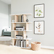 HABITAT ET JARDIN - Bibliothèque en bois "Harmon" - 90 x 25 x 127 cm - Blanc - vignette