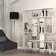 HABITAT ET JARDIN - Bibliothèque en bois "Rain" - 120 x 20 x 162 cm - Blanc - vignette