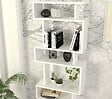 HABITAT ET JARDIN - Bibliothèque en bois "Blok" - 60 x 19 x 165 cm - Blanc - vignette