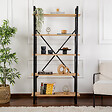 HABITAT ET JARDIN - Bibliothèque en bois "Elysian" - 90 x 33 x 180 cm - ChêneNoir - vignette
