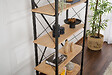 HABITAT ET JARDIN - Bibliothèque en bois "Elysian" - 90 x 33 x 180 cm - ChêneNoir - vignette