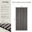 TECTAKE - Lot de 4 panneaux acoustiques 3d avec feutre insonorisant placage en bois véritable chêne gris clair découpables 110 x 50 cm - vignette