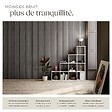 TECTAKE - Panneaux acoustiques Sonic Wall IV aspect bois chêne gris clair - vignette
