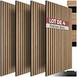 TECTAKE - Panneaux acoustiques Sonic Wall IV aspect bois marron chêne - vignette