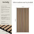 TECTAKE - Panneaux acoustiques Sonic Wall IV aspect bois marron chêne - vignette