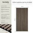 TECTAKE - Lot de 4 110 x 50 cm en placage en bois véritable 3d feutre insonorisant découpables chêne foncé panneaux acoustiques bois décoratifs - vignette