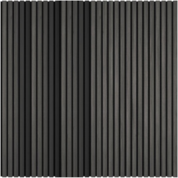 TECTAKE - Lot de 4 panneaux acoustiques 3d 120 x 60 cm en mdf avec placage en bois véritable chêne noir feutre insonorisant découpables montage facile - large