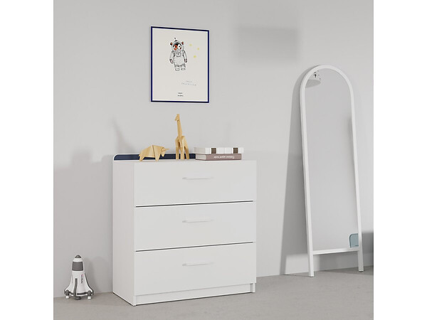HABITAT ET JARDIN - Commode pour enfant "Reverso" - Blanc mat - large