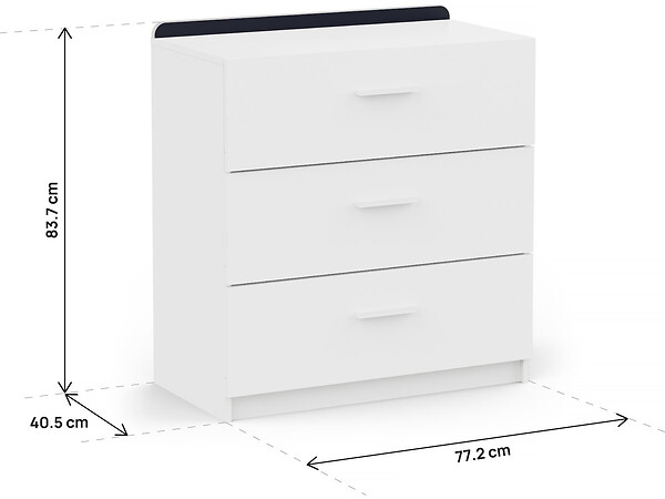 HABITAT ET JARDIN - Commode pour enfant "Reverso" - Blanc mat - large