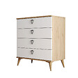 HABITAT ET JARDIN - Commode en bois "Versa-Ce" - 80 x 45 x 90 cm - Blanc - vignette