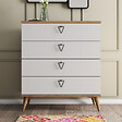 HABITAT ET JARDIN - Commode en bois "Versa-Ce" - 80 x 45 x 90 cm - Blanc - vignette