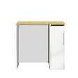 HABITAT ET JARDIN - Meuble de salle de bain pour lave-linge en bois "SA1" - 93 x 60 x 88 cm - Blanc - vignette