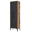 HABITAT ET JARDIN - Meuble multi-usages en bois "Berlin A" - 60 x 35 x 200 cm - NoyerAnthracite - vignette
