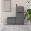 HABITAT ET JARDIN - Meuble à chaussures avec assise en bois "Dude" - 105 x 26 x 118 cm - Gris - vignette