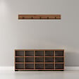HABITAT ET JARDIN - Meuble à chaussures avec porte manteau en bois "Talu" - 120 x 30 x 52 cm - Marron - vignette