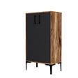 HABITAT ET JARDIN - Meuble à chaussures en bois "Prag" - 60 x 35 x 111 cm - Gris anthracite - vignette