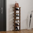 HABITAT ET JARDIN - Meuble à chaussures en bois "Ayka" - 30 x 30 x 110 cm - Marron - vignette