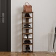 HABITAT ET JARDIN - Meuble à chaussures en bois "Ayka" - 30 x 30 x 110 cm - Marron - vignette