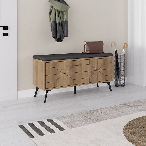 HABITAT ET JARDIN - Meuble à chaussures en bois "Dune" - 107 x 35 x 55 cm - Marron - large