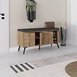 HABITAT ET JARDIN - Meuble à chaussures en bois "Dune" - 107 x 35 x 55 cm - Marron - vignette