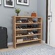 HABITAT ET JARDIN - Meuble à chaussures en bois "Sargel " - 75 x 31 x 72 cm - Marron - vignette