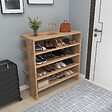 HABITAT ET JARDIN - Meuble à chaussures en bois "Sargel " - 75 x 31 x 72 cm - Marron - vignette