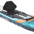 TECTAKE - Planche stand up paddle gonflable avec support appareil photo siège kayak antidérapant turquoise 288x77x22,5 cm - vignette