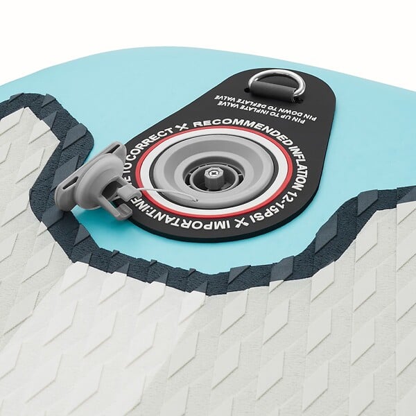 TECTAKE - Planche stand up paddle gonflable avec support appareil photo siège kayak antidérapant turquoise 288x77x22,5 cm - large