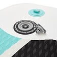 TECTAKE - Planche de stand up paddle gonflable avec support pour appareil photo siège de kayak antidérapant jusqu'à 200 kg blanc turquoise 288 x 77 x 22,5 cm - vignette