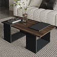 HABITAT ET JARDIN - Table basse en bois "Matris" - 90 x 46 x 37 cm - Marron - vignette