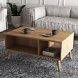 HABITAT ET JARDIN - Table basse en bois "Exxen" - 90 x 41 x 54 cm - Marron - vignette