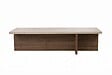 HABITAT ET JARDIN - Table basse en bois "Harbor" - 120 x 45 x 30 cm - Travertin - vignette