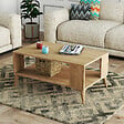HABITAT ET JARDIN - Table basse en bois "Authentic" - 90 x 41 x 54 cm - Marron - vignette