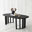 HABITAT ET JARDIN - Table basse en bois "Elysia" - 120 x 60 x 40 cm - Noir - vignette