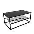 HABITAT ET JARDIN - Table basse en bois "Asude" - 95 x 55 x 42 cm - Noir - vignette