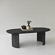 HABITAT ET JARDIN - Table basse en bois "Hudson" - 120 x 60 x 40 cm - Gris anthracite - vignette