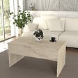 HABITAT ET JARDIN - Table basse avec coffre de rangement en bois "Akilli" - 90 x 45 x 52 cm - Travertin - vignette