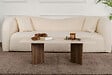 HABITAT ET JARDIN - Table basse en bois "Sabin" - 119 x 60 x 40 cm - Travertin - vignette