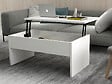 HABITAT ET JARDIN - Table basse avec coffre de rangement en bois "Akilli" - 90 x 52 x 45 cm - Blanc - vignette