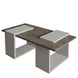 HABITAT ET JARDIN - Table basse en bois "Matris" - 90 x 46 x 37 cm - Gris - vignette