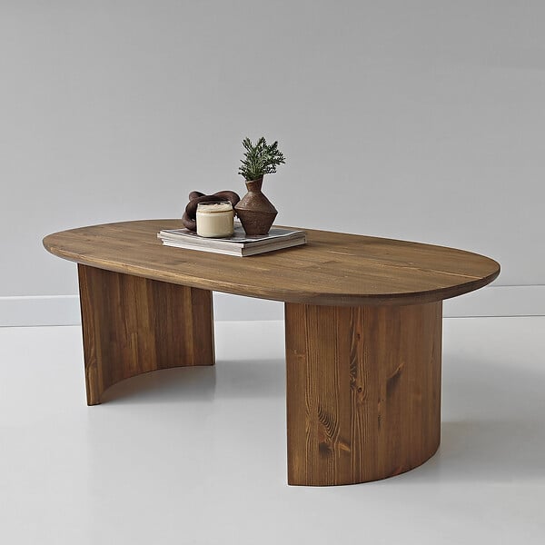 HABITAT ET JARDIN - Table basse en bois "Hudson" - 120 x 60 x 40 cm - Marron - large
