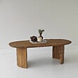 HABITAT ET JARDIN - Table basse en bois "Hudson" - 120 x 60 x 40 cm - Marron - vignette