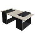 HABITAT ET JARDIN - Table basse en bois "Matris" - 90 x 46 x 37 cm - Gris anthracite - vignette
