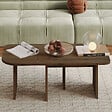 HABITAT ET JARDIN - Ensemble tables basses en bois "Iris" - 90 x 45 x 35 cm - Marron - vignette