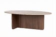HABITAT ET JARDIN - Table basse en bois "Orba" - 120 x 65 x 40 cm - Travertin - vignette
